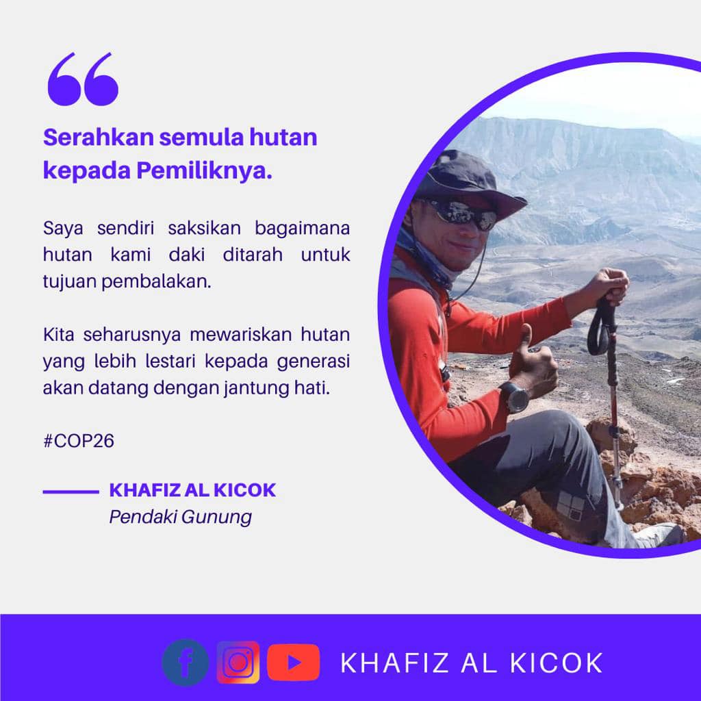 Kenyataan Mengenai COP26 Dari Seorang Pendaki